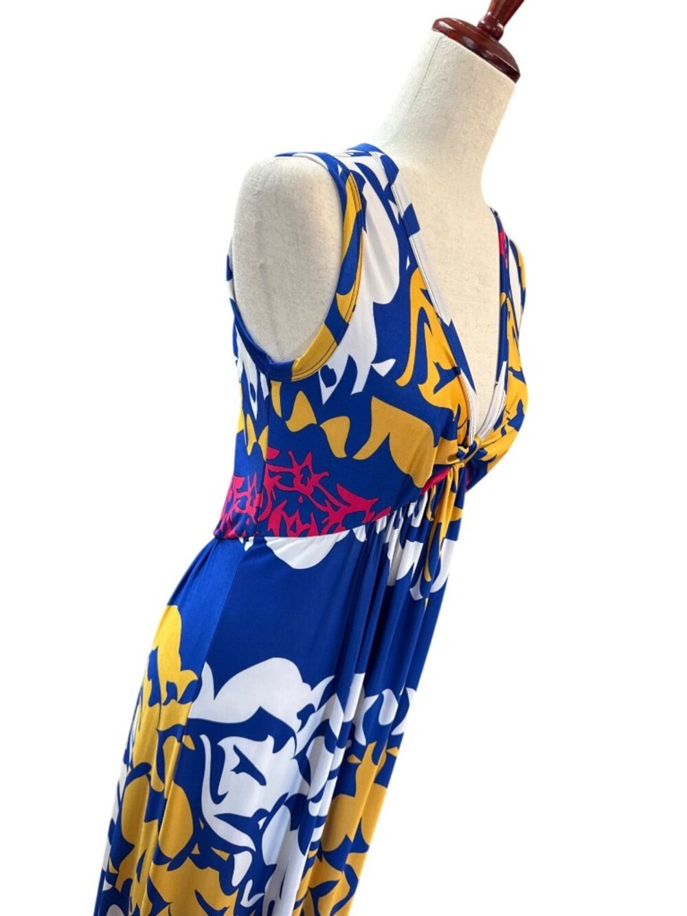 Olian Women Maxi Maternity Dress~Size L~Royal Blue Vacay Resort Outfit NWT L5 11 - Picture 5 of 13